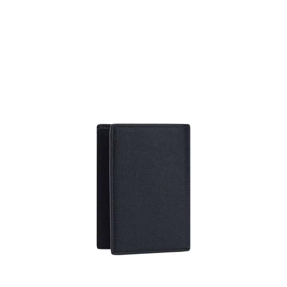 Saint Laurent Black Calf Leather Bos Taurus Wallet