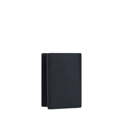 Saint Laurent Black Calf Leather Bos Taurus Wallet