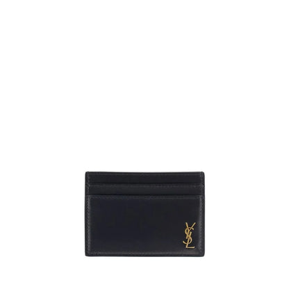 Saint Laurent Black Calf Leather Bos Taurus Wallet
