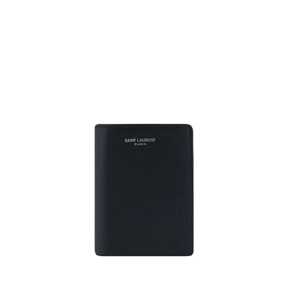 Saint Laurent Black Calf Leather Bos Taurus Wallet