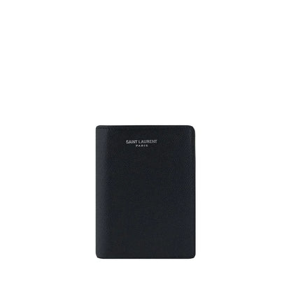 Saint Laurent Black Calf Leather Bos Taurus Wallet