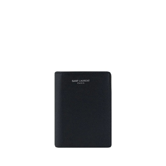 Saint Laurent Black Calf Leather Bos Taurus Wallet