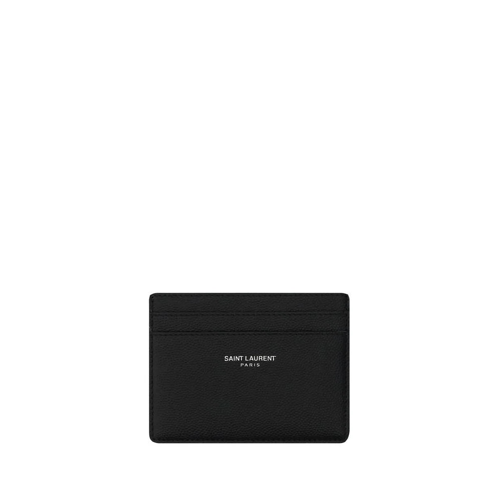 Saint Laurent Black Calf Leather Bos Taurus Wallet