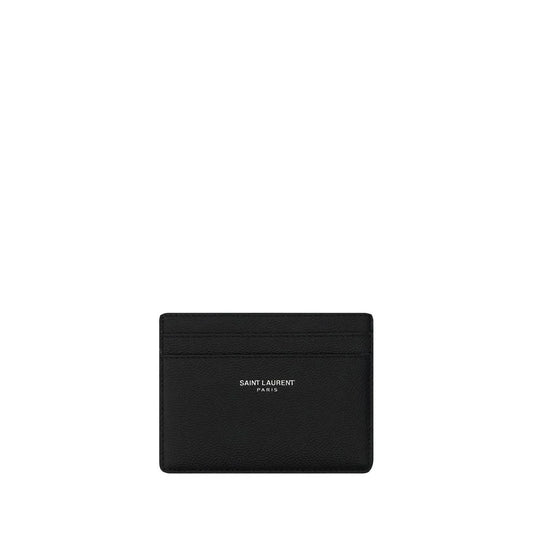 Saint Laurent Black Calf Leather Bos Taurus Wallet