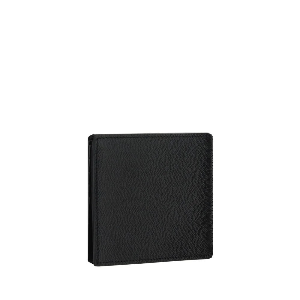Saint Laurent Black Calf Leather Bos Taurus Wallet
