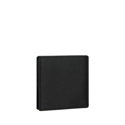 Saint Laurent Black Calf Leather Bos Taurus Wallet
