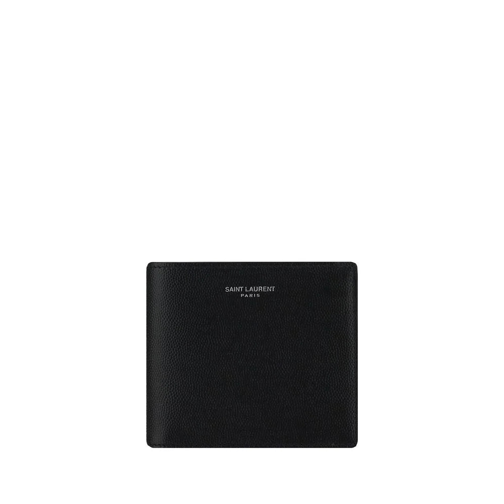 Saint Laurent Black Calf Leather Bos Taurus Wallet