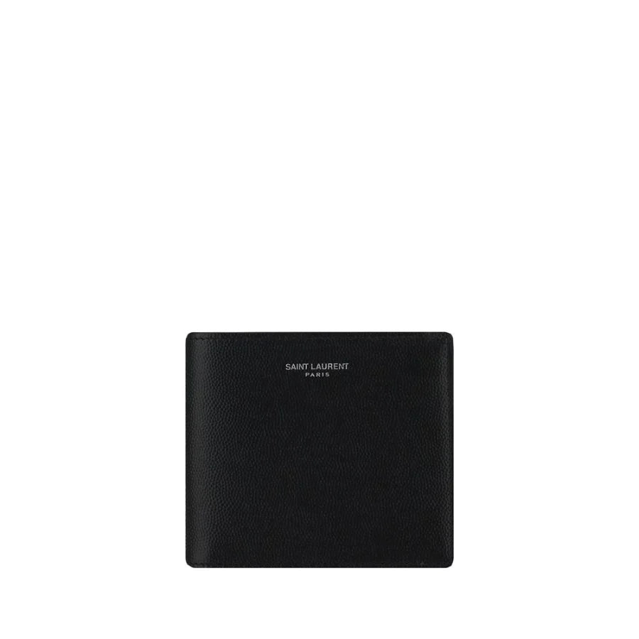 Saint Laurent Black Calf Leather Bos Taurus Wallet