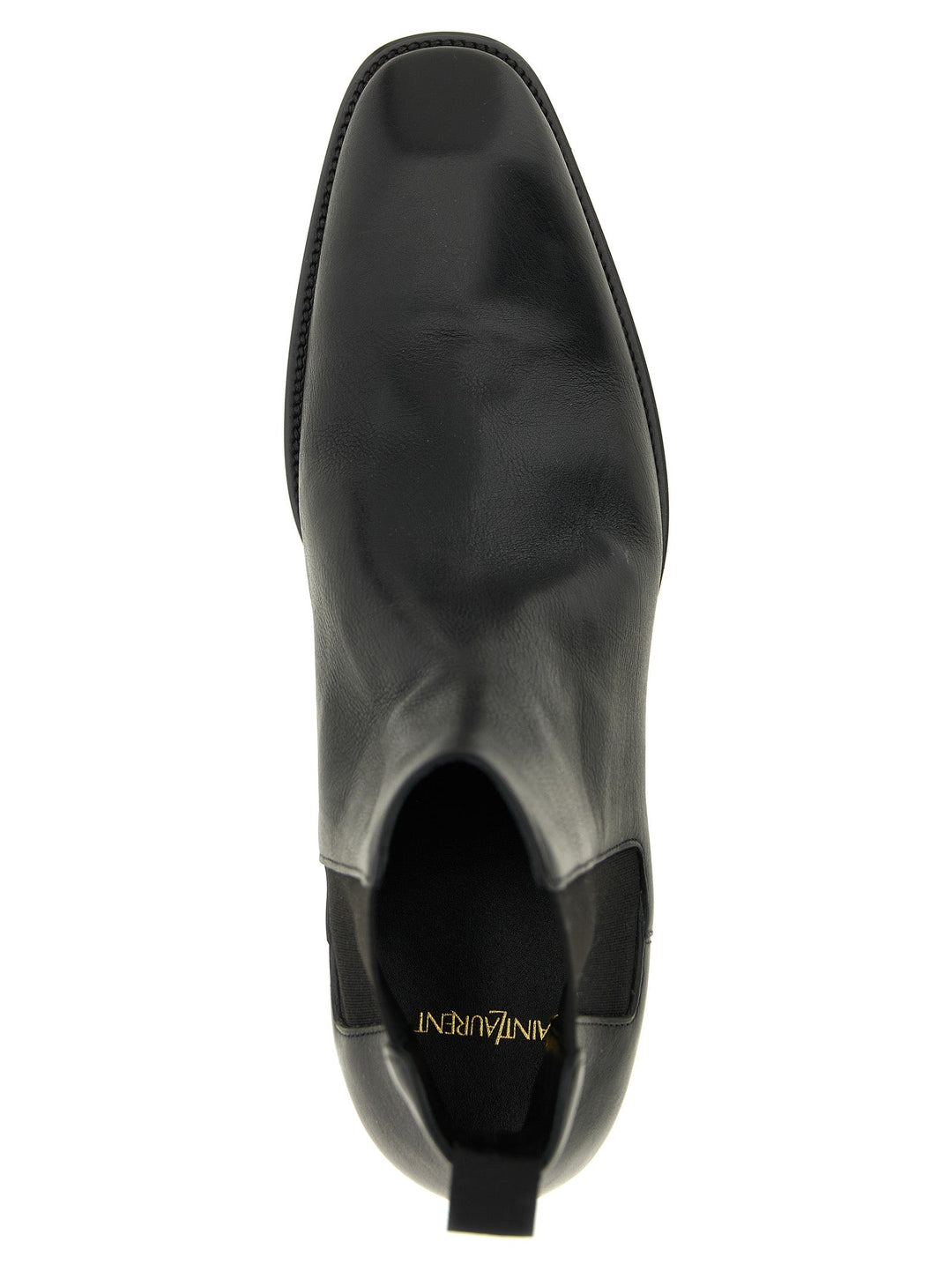 Saint Laurent Black Calfskin Chelsea Boots