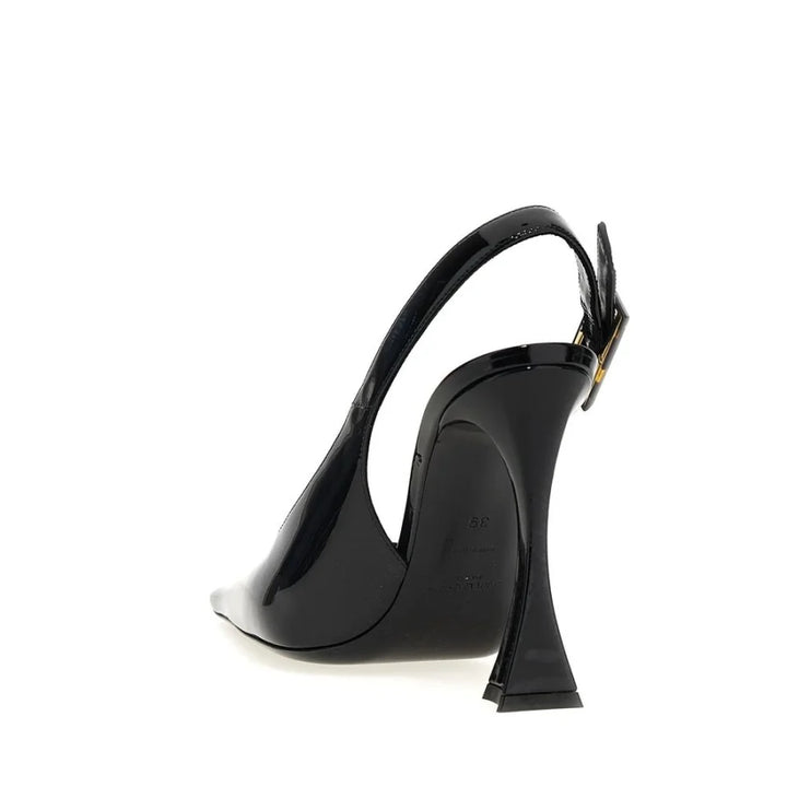Saint Laurent Black Calfskin High Heel Pumps