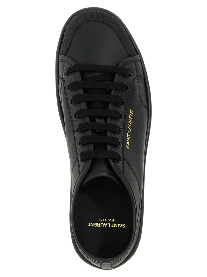 Saint Laurent Black Calfskin Low Top Sneakers
