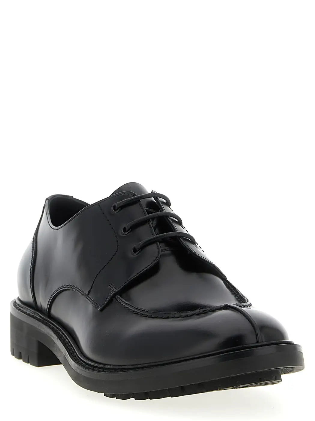Saint Laurent Black Calfskin Oxfords and Derbies