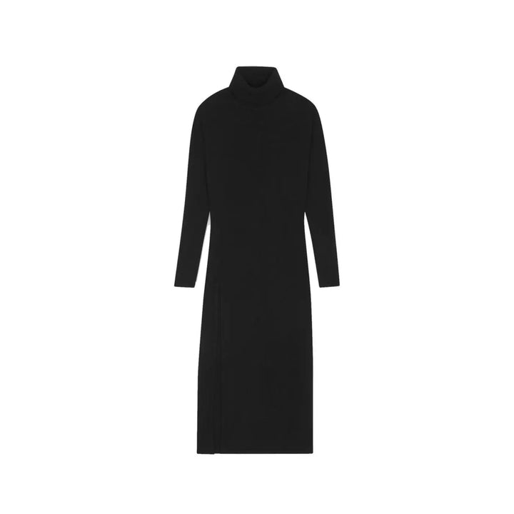 Saint Laurent Black Cashmere Casual Dress