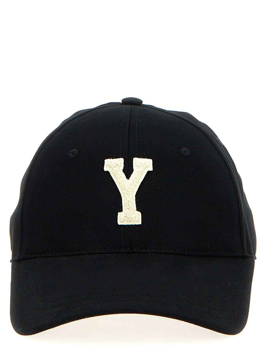 Saint Laurent Black Cotton Cap (baseball Hat)