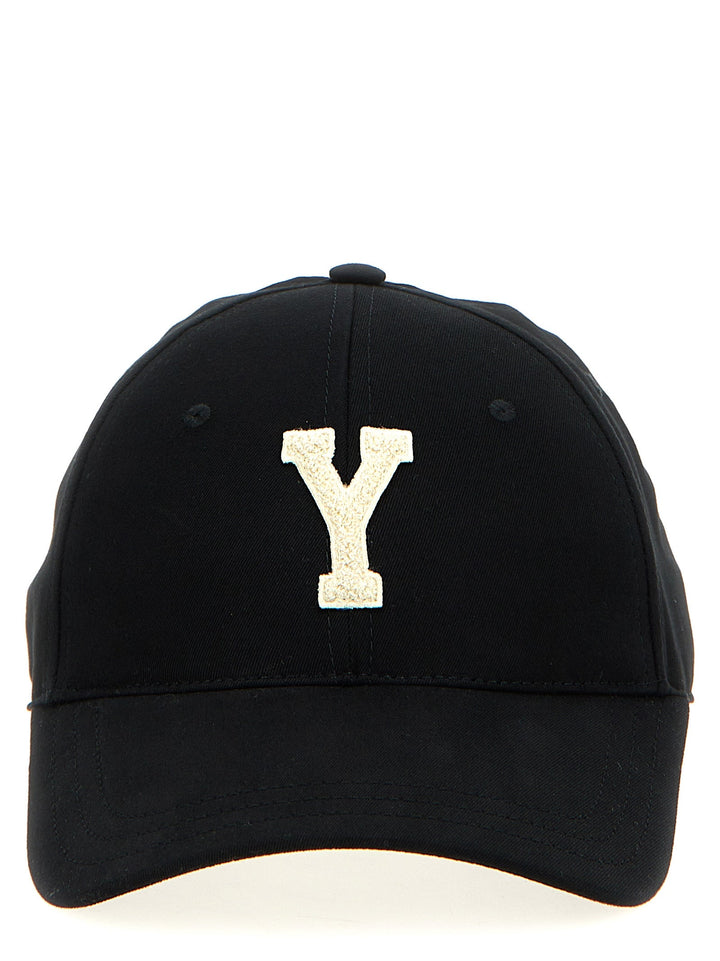 Saint Laurent Black Cotton Cap (baseball Hat)
