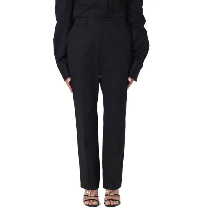 Saint Laurent Black Cotton Casual Pants