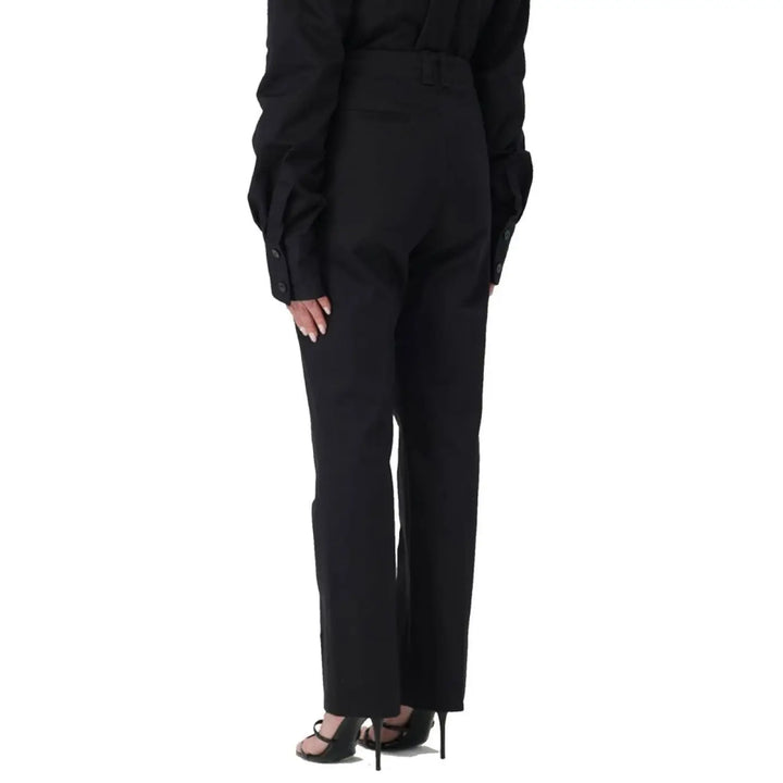 Saint Laurent Black Cotton Casual Pants