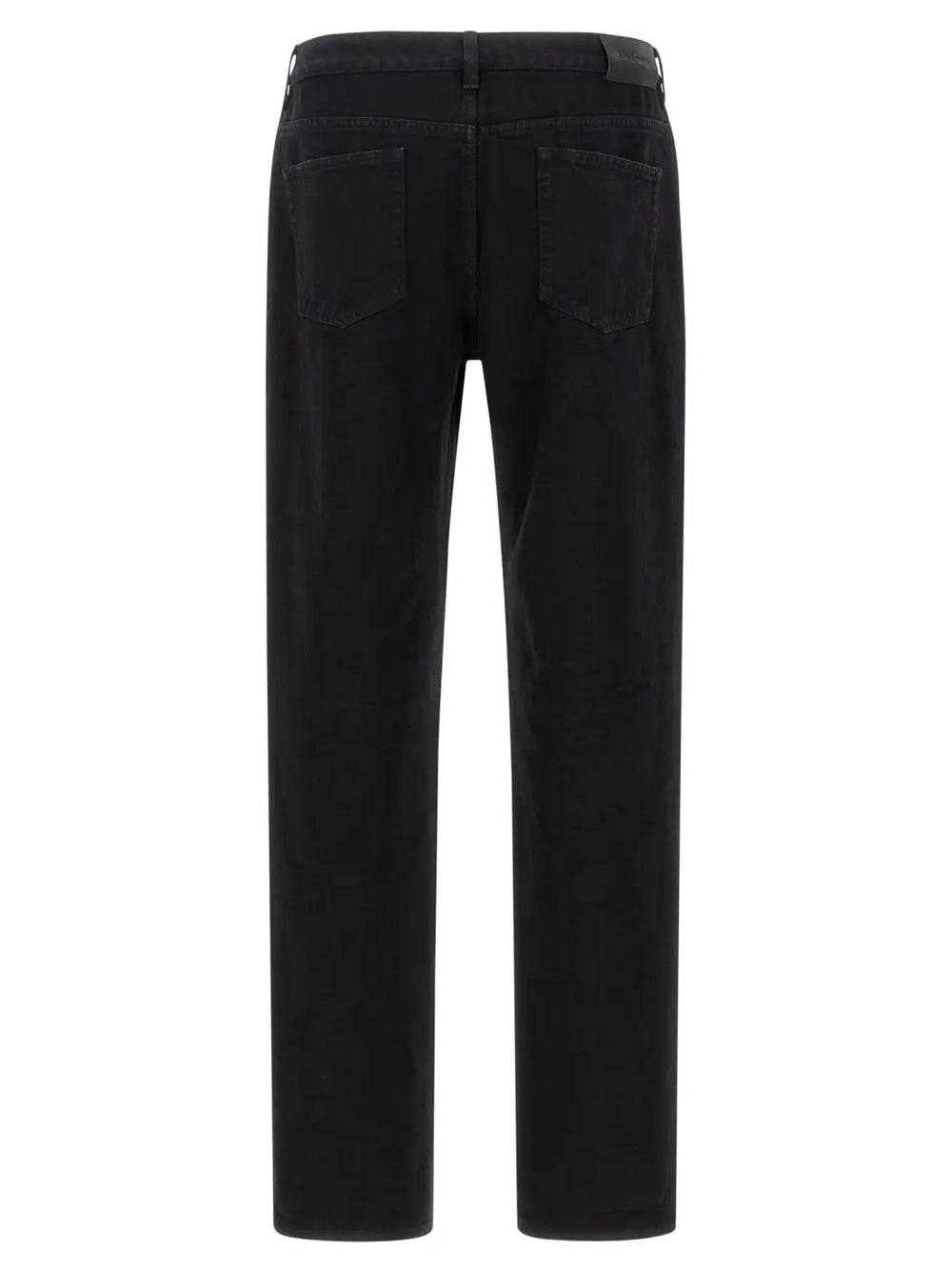 Saint Laurent Black Cotton Straight-leg Jeans