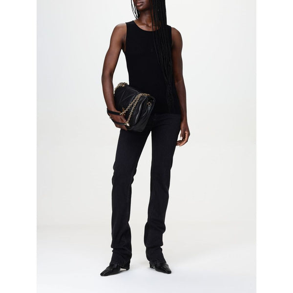 Saint Laurent Black Cotton Straight-leg Jeans