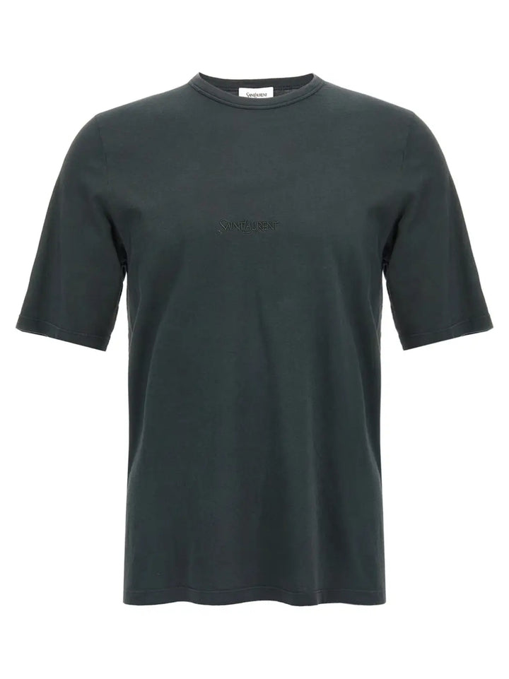 Saint Laurent Black Cotton T-shirt
