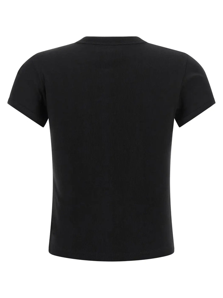 Saint Laurent Black Cotton T-shirt