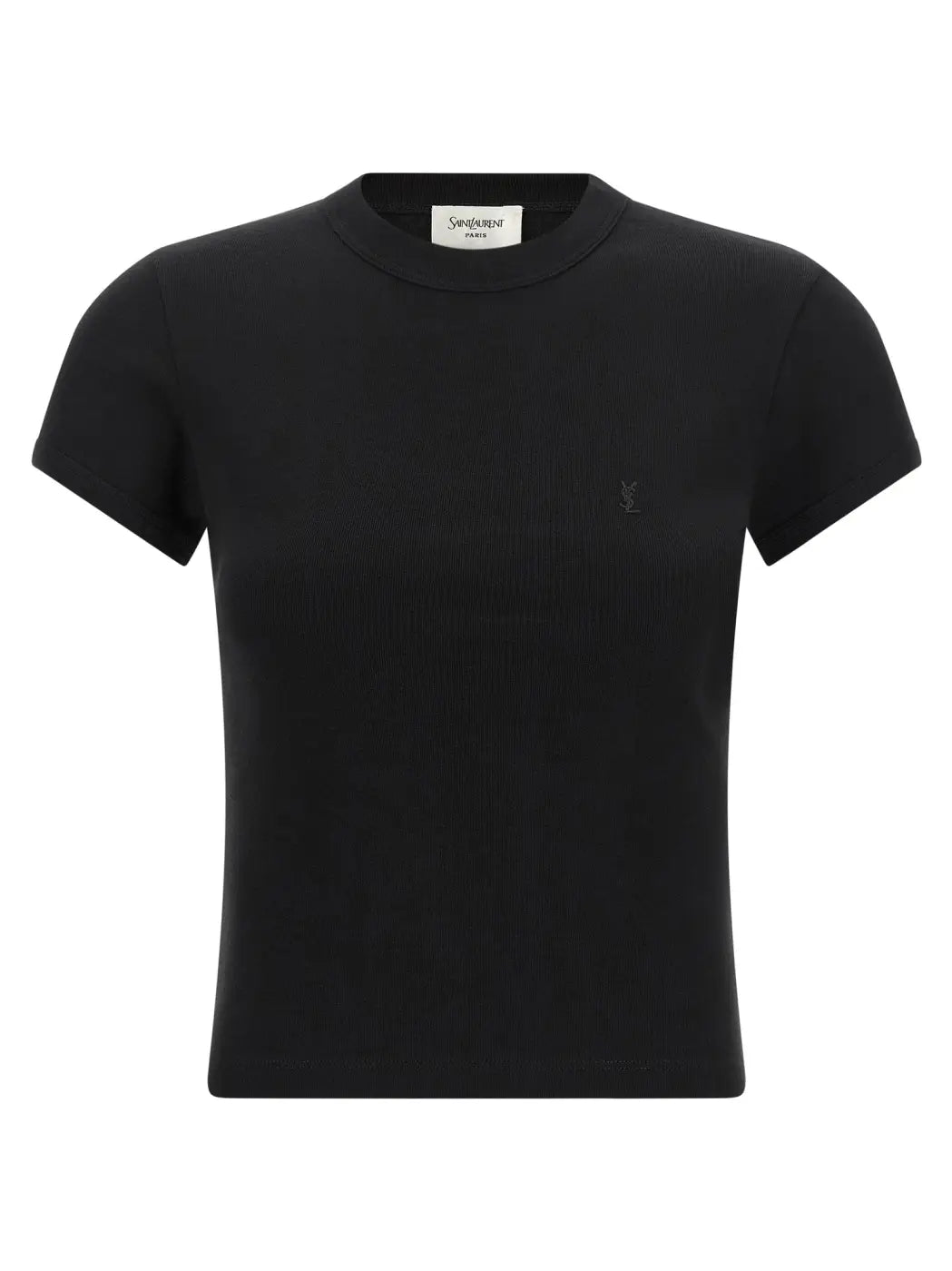 Saint Laurent Black Cotton T-shirt