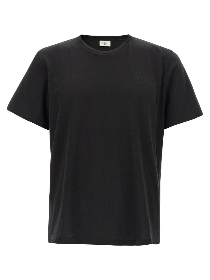 Saint Laurent Black Cotton T-shirt