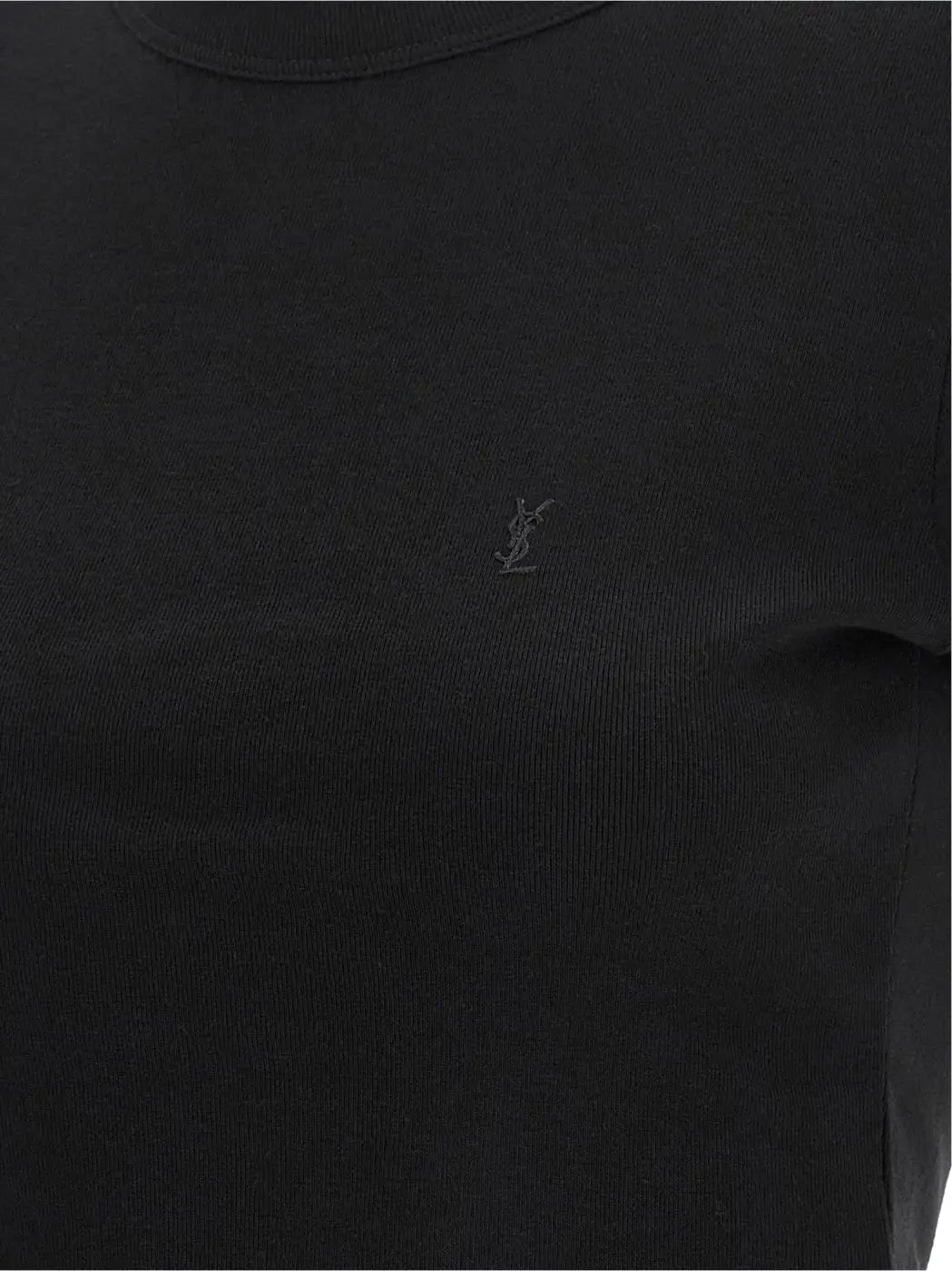 Saint Laurent Black Cotton T-shirt