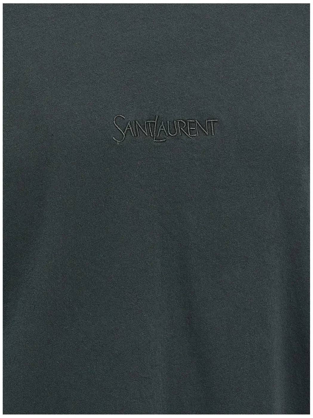 Saint Laurent Black Cotton T-shirt