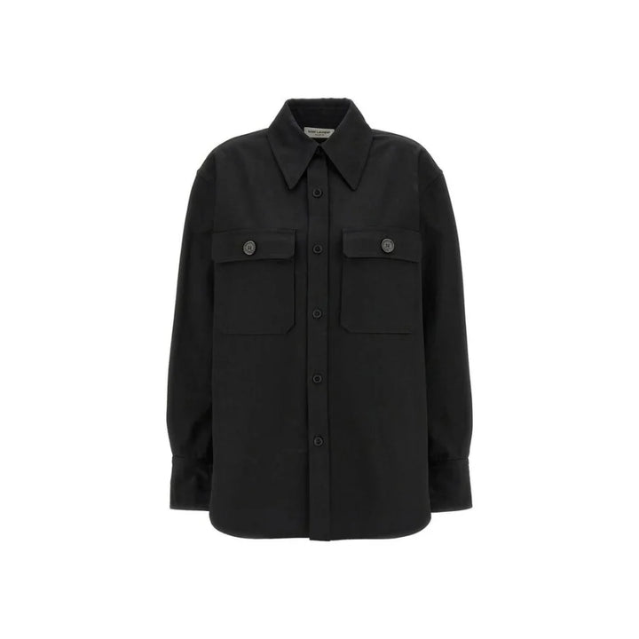 Saint Laurent Black Denim Shirt