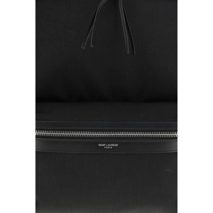 Saint Laurent Black Fabric Backpack