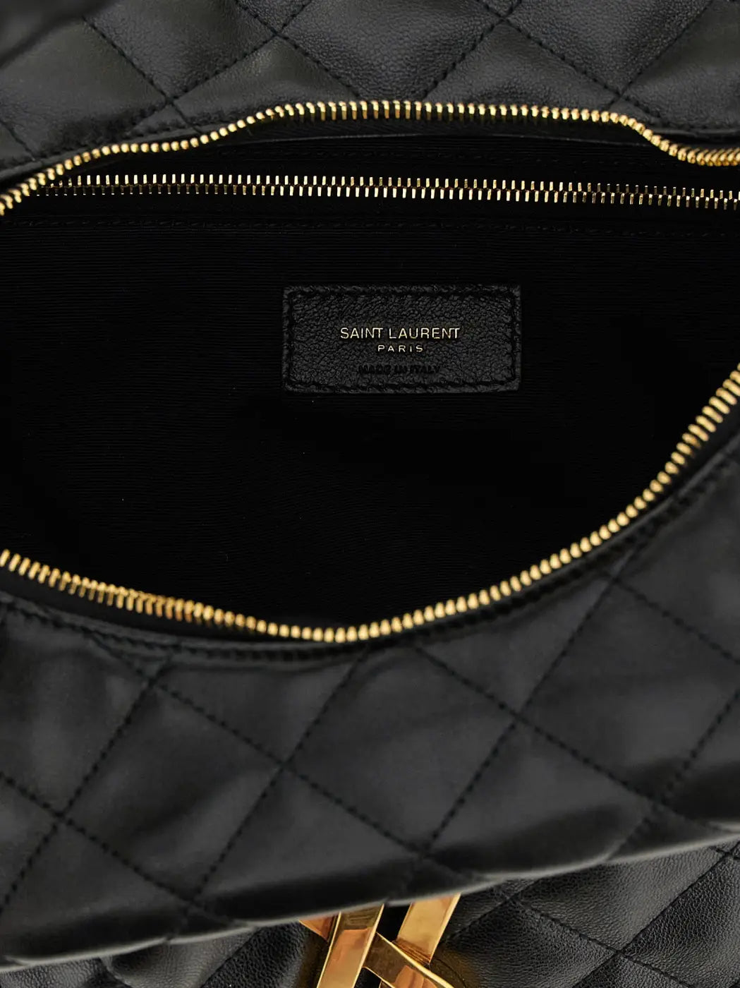 Saint Laurent Black Lamb Leather Shoulder Bag