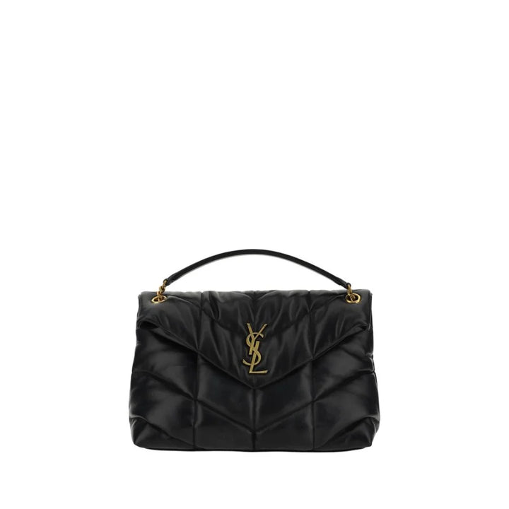 Saint Laurent Black Lamb Leather Shoulder Bag
