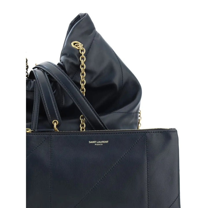 Saint Laurent Black Lamb Ovis Aries Shoulder Bag