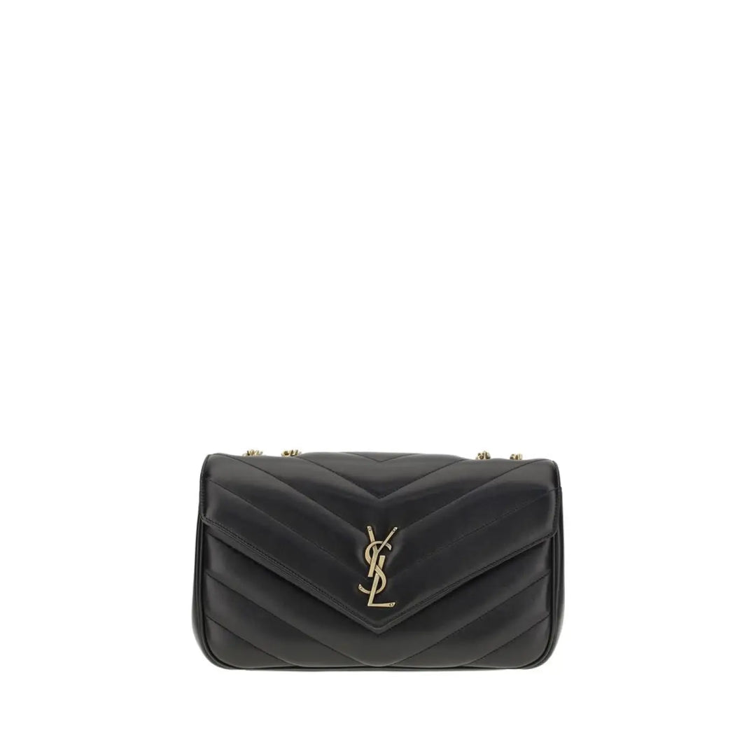 Saint Laurent Black Lamb Ovis Aries Shoulder Bag
