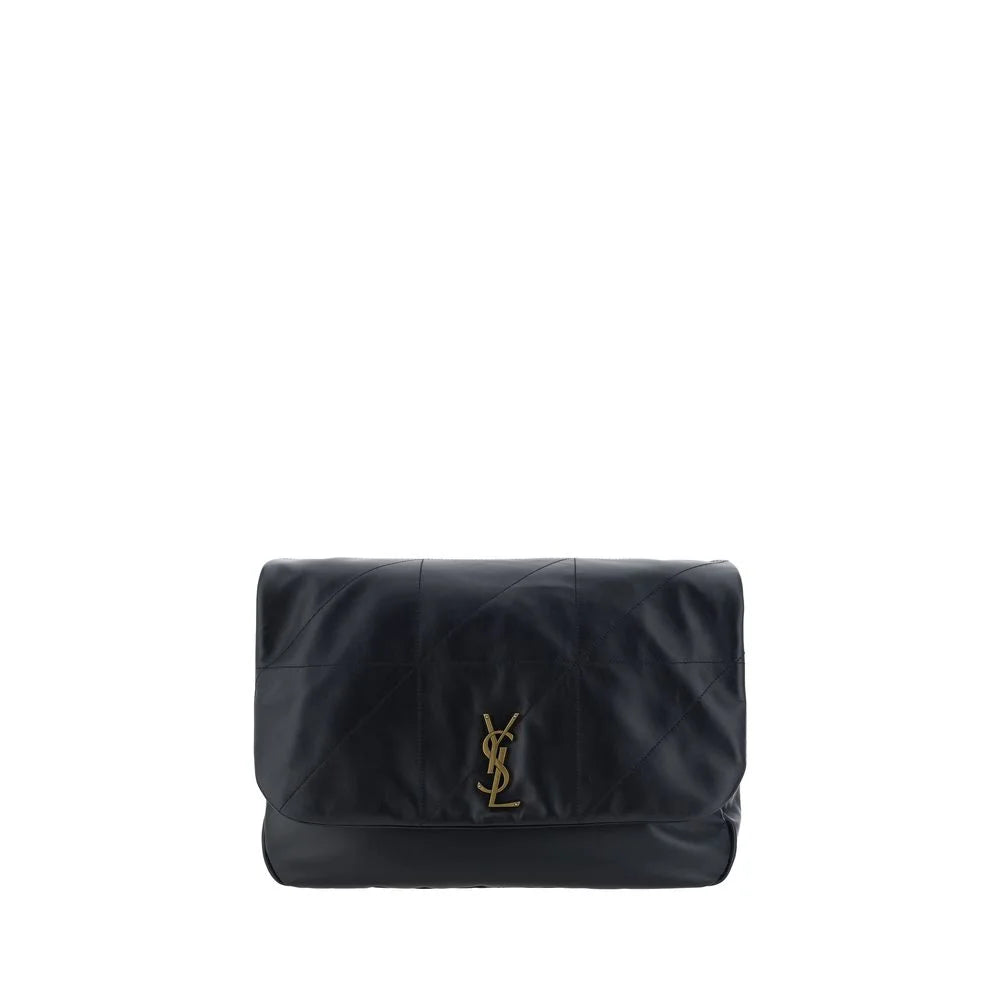 Saint Laurent Black Lamb Ovis Aries Shoulder Bag