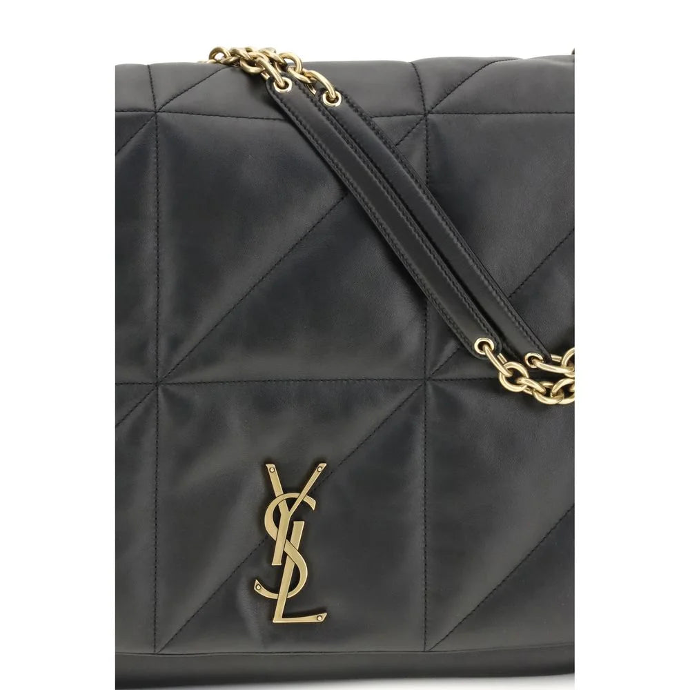 Saint Laurent Black Lamb Ovis Aries Shoulder Bag