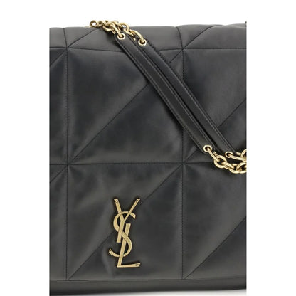 Saint Laurent Black Lamb Ovis Aries Shoulder Bag