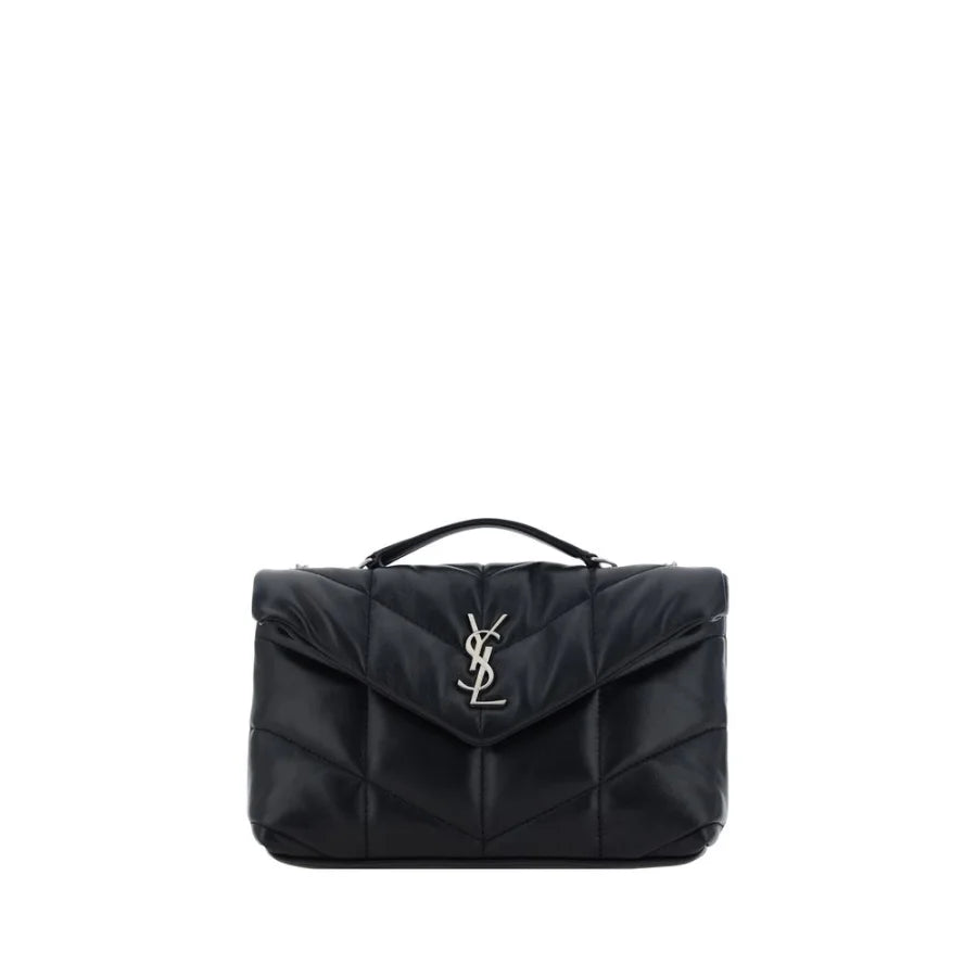 Saint Laurent Black Lamb Ovis Aries Shoulder Bag