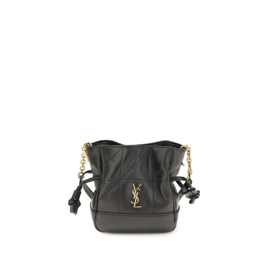 Saint Laurent Black Lamb Ovis Aries Shoulder Bag