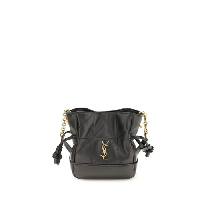 Saint Laurent Black Lamb Ovis Aries Shoulder Bag