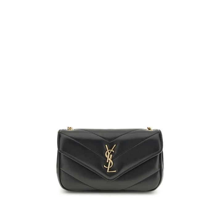 Saint Laurent Black Lamb Ovis Aries Shoulder Bag