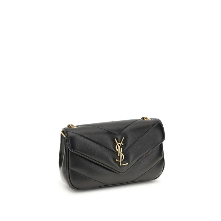 Saint Laurent Black Lamb Ovis Aries Shoulder Bag