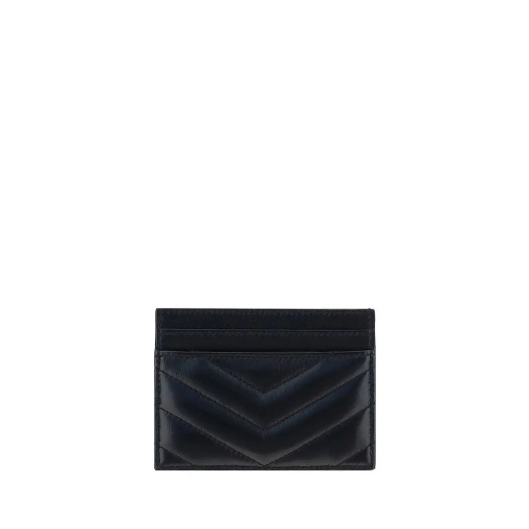 Saint Laurent Black Lamb Ovis Aries Wallet