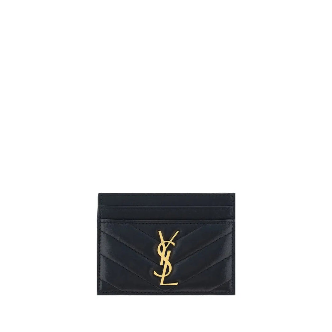 Saint Laurent Black Lamb Ovis Aries Wallet