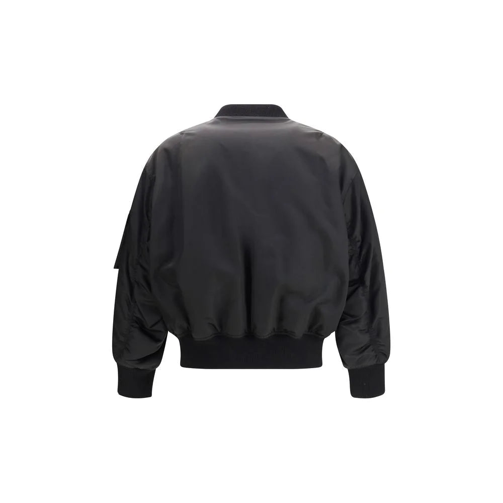 Saint Laurent Black Polyamide Bomber