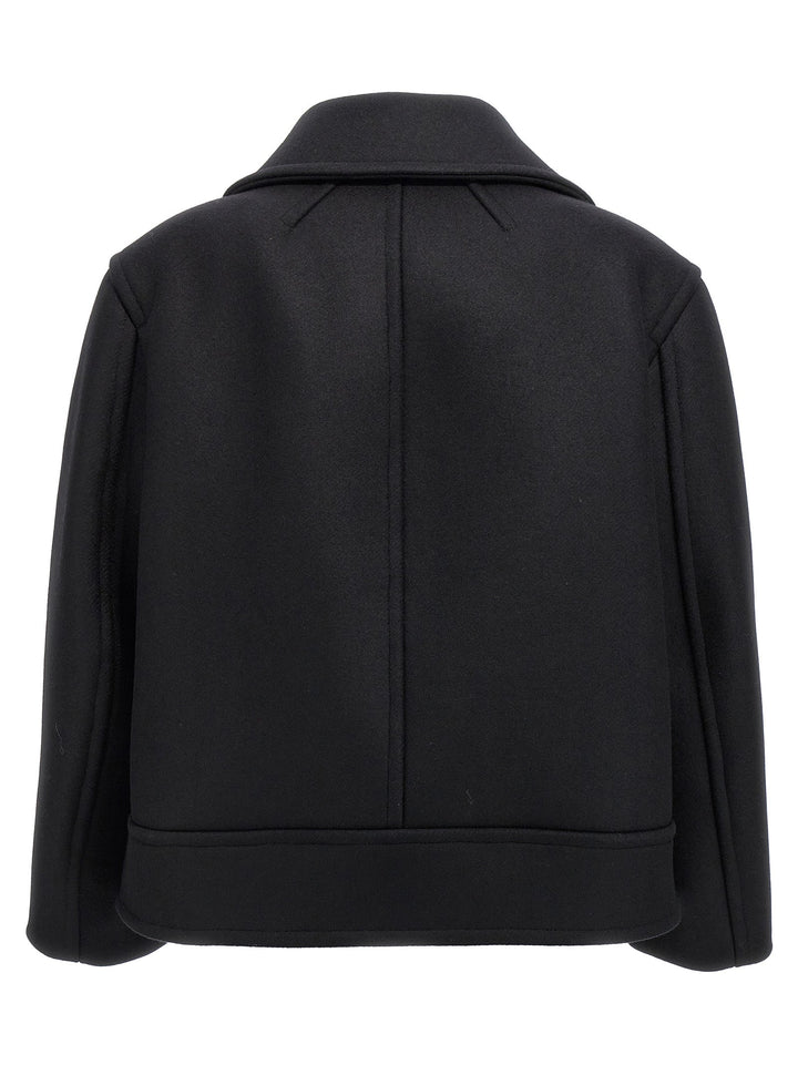 Saint Laurent Black Virgin Wool Coat