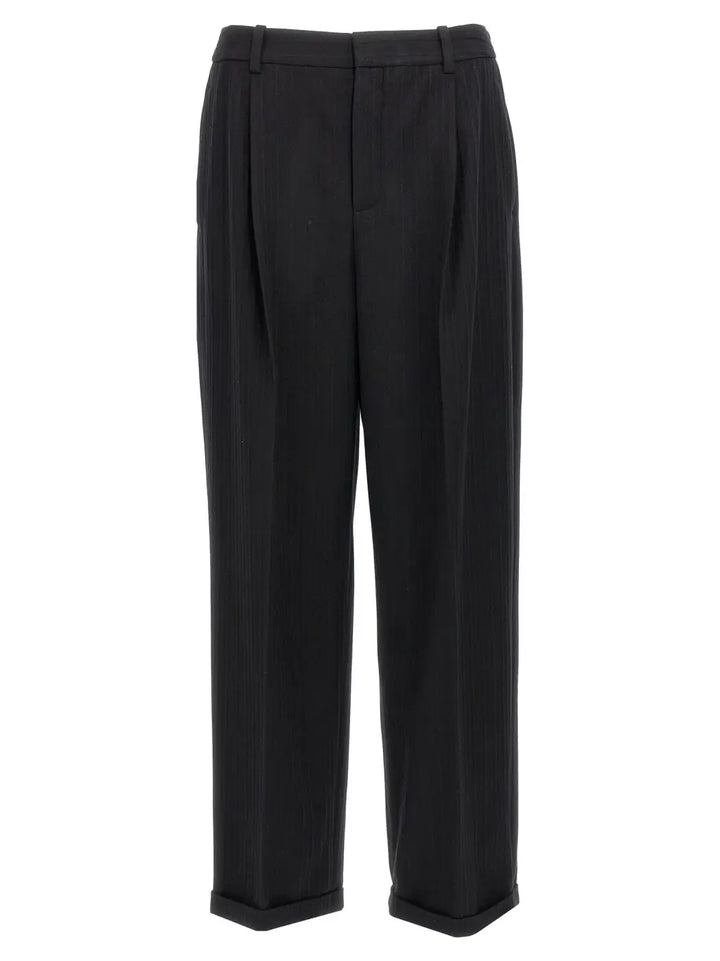 Saint Laurent Black Wool Dress Pants