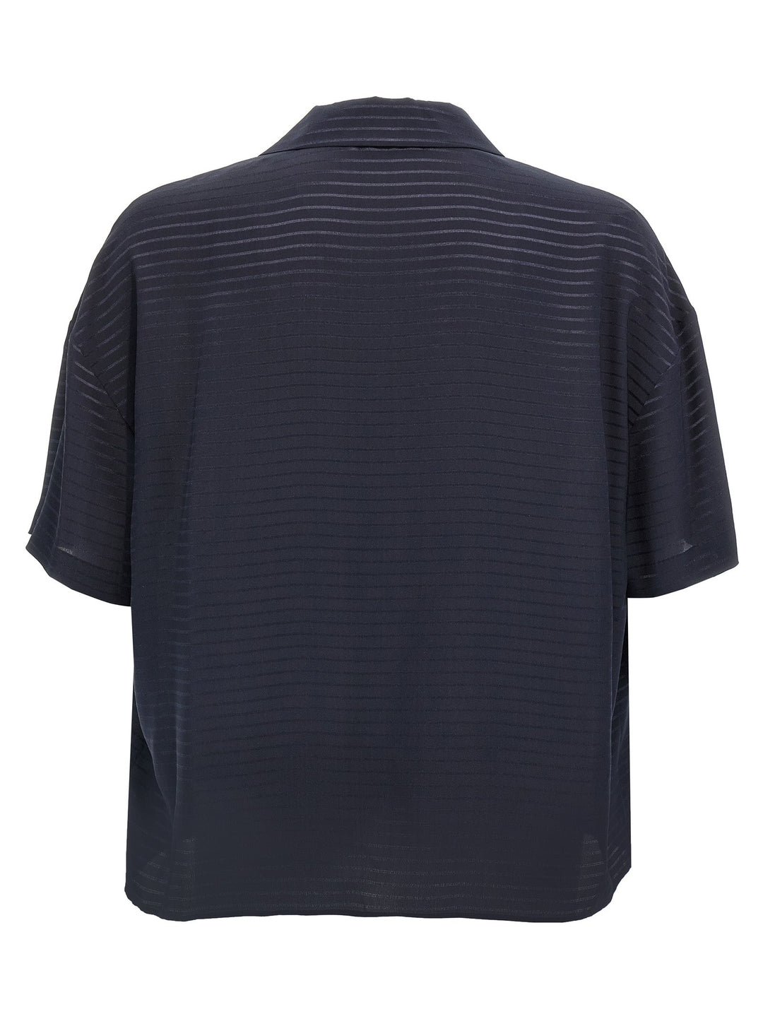 Saint Laurent Blue Silk Polo Shirt