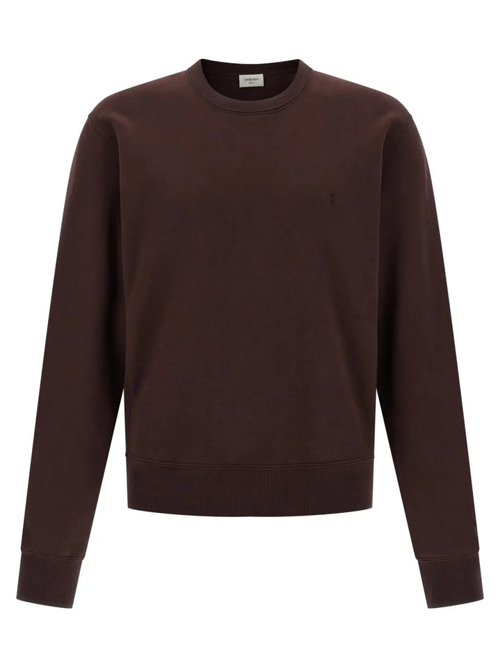Saint Laurent Bordeaux Cotton Sweatshirt